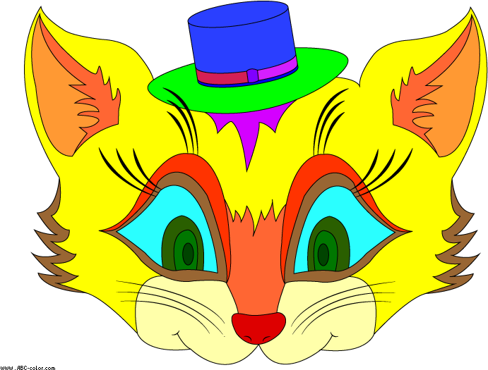 Clipart Of Cat Mask - Cat Mask Clipart (822x567)