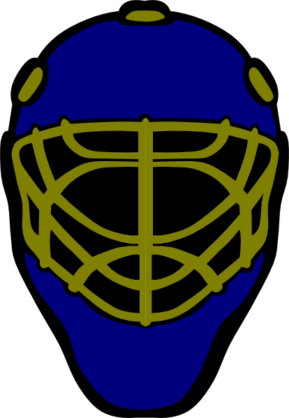 Hockey Goalie Helmet Clipart (414x599)