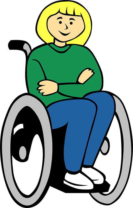 Girl In Wheelchair Clip Art At Clker - Wheelchair Clipart (511x800)