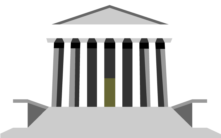 Supreme Court Of The United States White House Judge - Supreme Court Clipart Png (880x880)