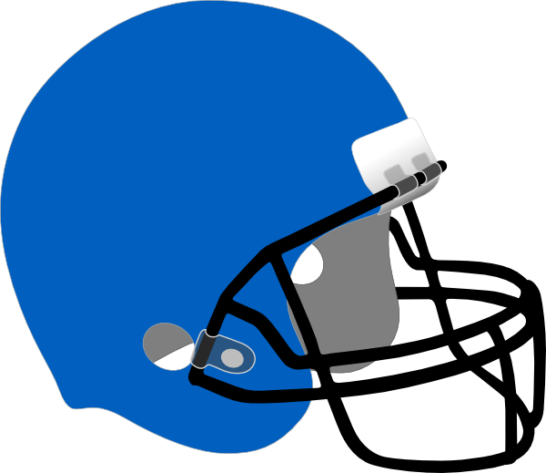 Ou Football Helmet Clipart - Blue Football Helmet Clipart (600x519)