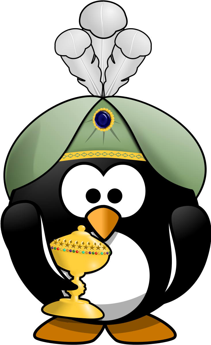 Oriental Penguin - Cartoon Penguin (1485x2400)
