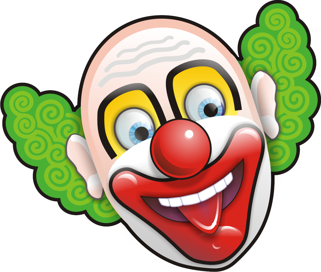 Halloween Clown Cliparts - Clown Face (1084x920)