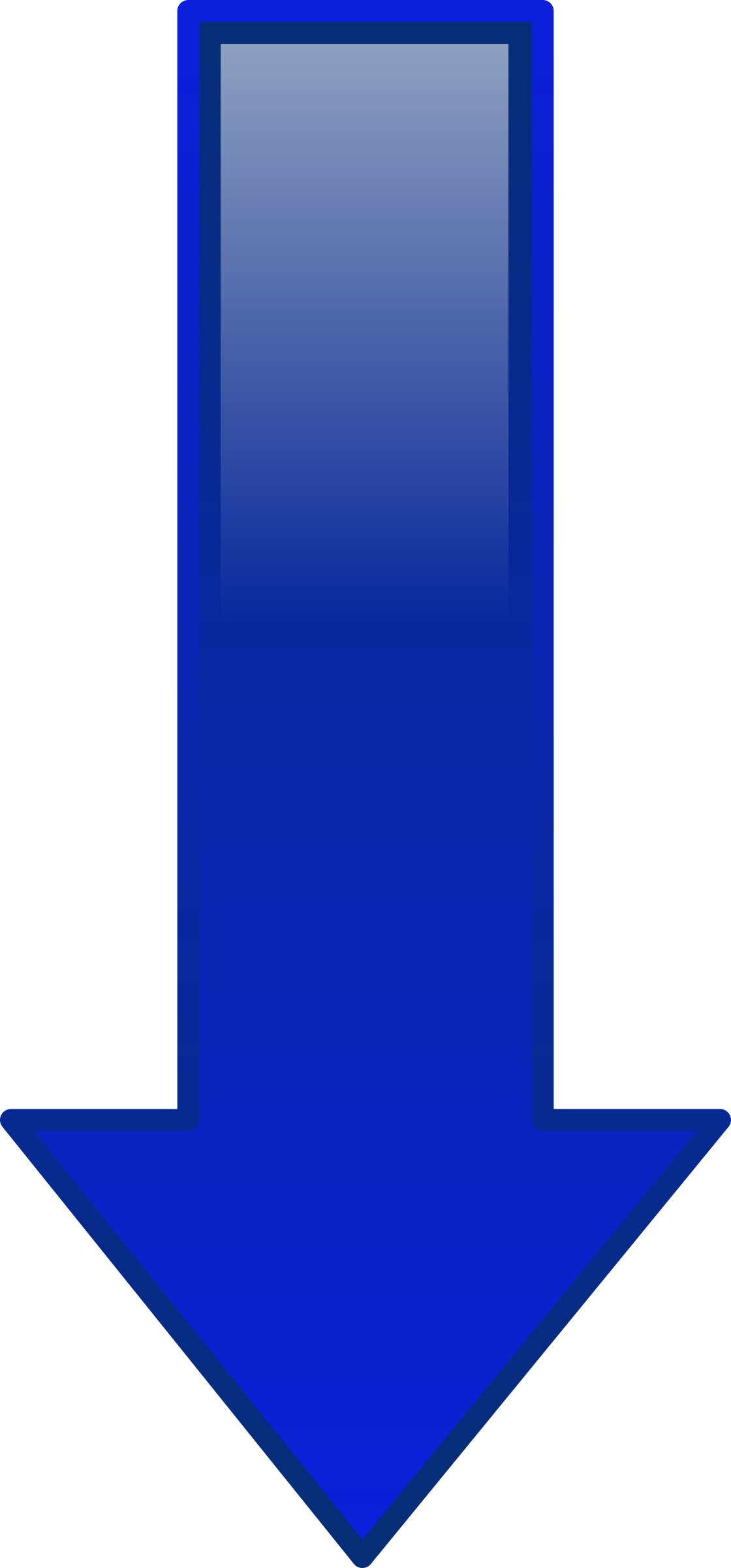 Free Vector Arrow Down Blue Clip Art - Blue Down Arrow Jpg (1120x2400)
