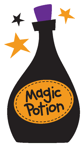 Halloween Magic Potion • - Cluster Of Stars Clipart (286x495)