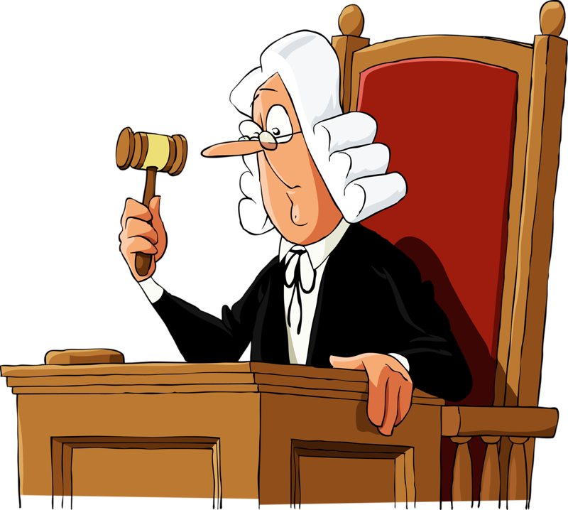 Scrapbook - Judge Cartoon Character (800x718)