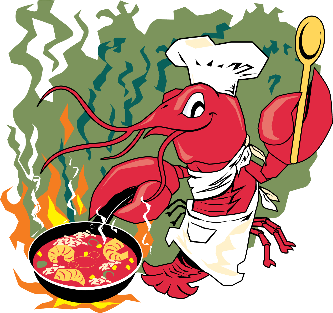 Crawfish Clipart Louisiana - Crawfish Festival La (1268x1191)