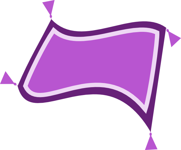 Magic Carpet Clip Art At Clker - Magic Carpet Clipart (600x499)
