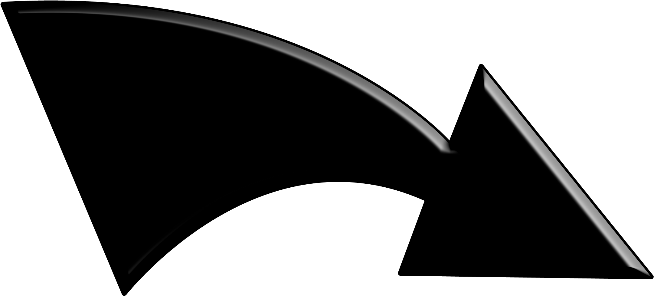 Black Arrow Free Download Clip Art On Clipart Big - Arrow Royalty Free (2304x1296)