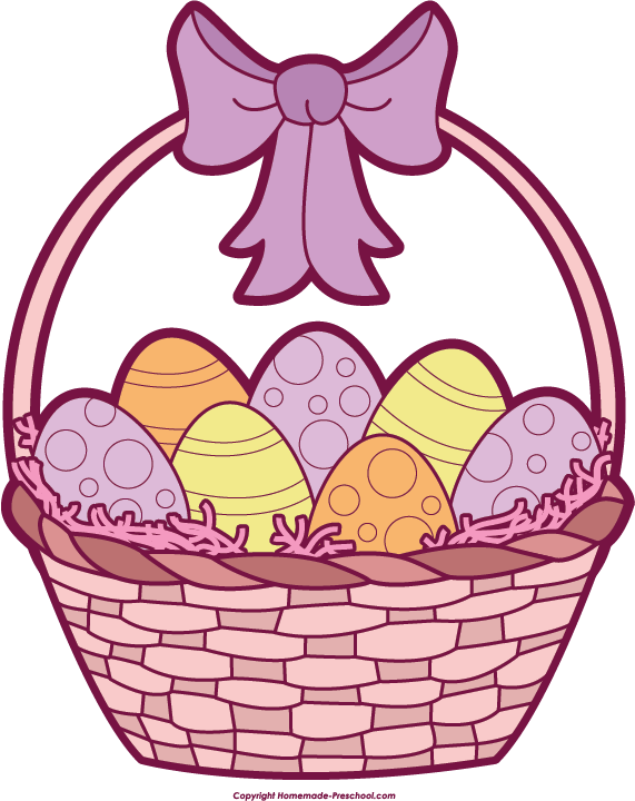 Free Easter Clip Art Free Easter Clipart Free Clipart - Pink Easter Basket Clipart (571x720)