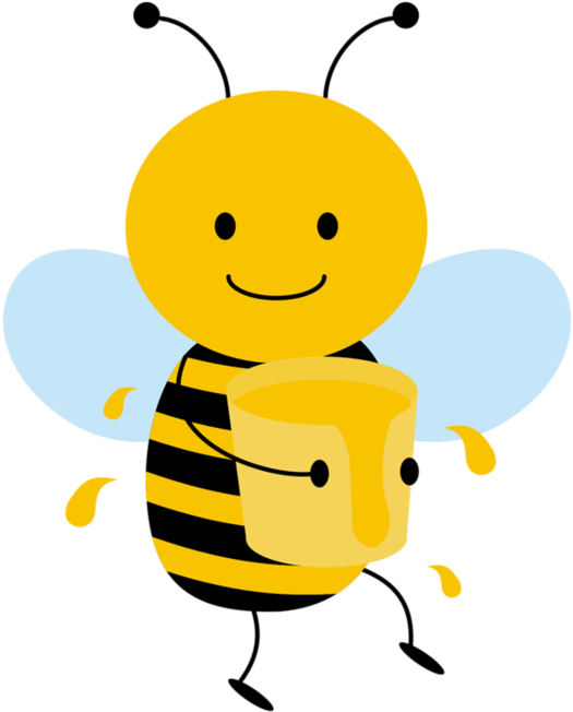 Clip Art - Bee (600x727)