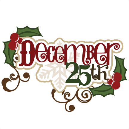 December Pictures Clip Art - December 25th Clipart (432x432)