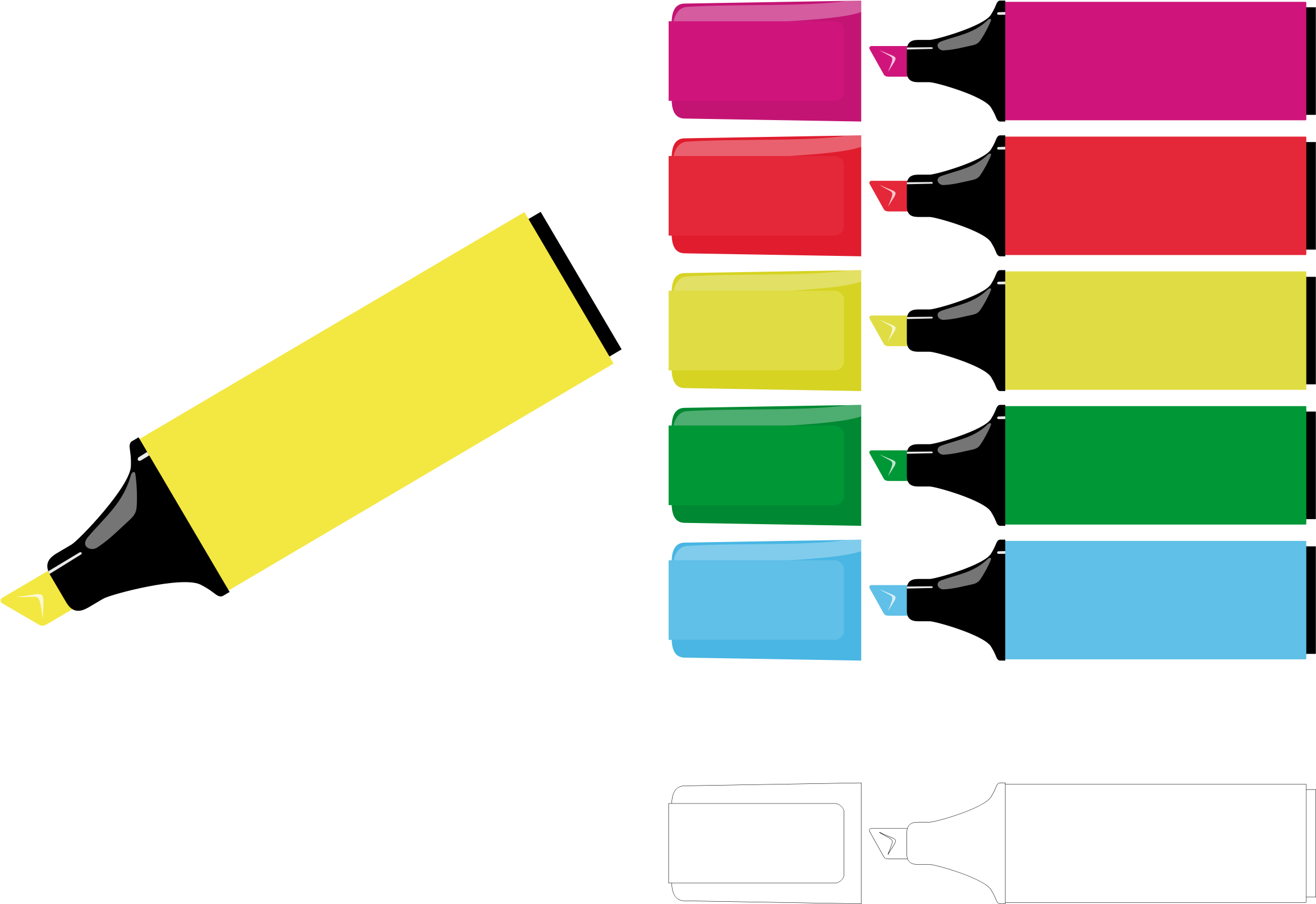Clip Art Crayola Markers Clipart - Markers Clipart (2400x1610)