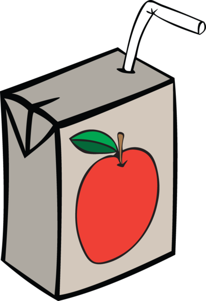 Clip Art - Apple Juice Box Clip Art (411x600)