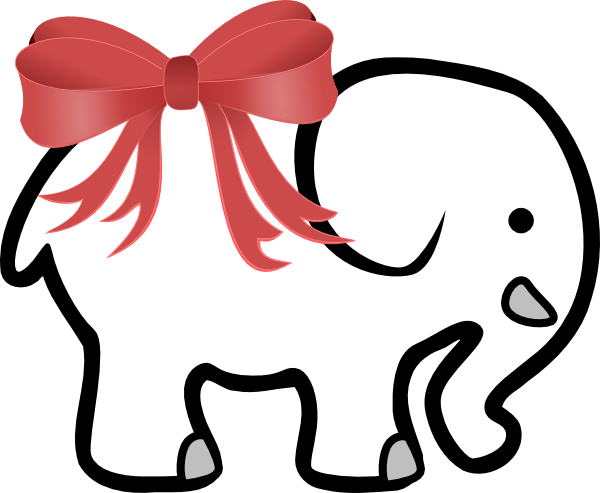 White Elephant Clip Art Many Interesting Cliparts - White Elephant Gift Exchange (850x699)