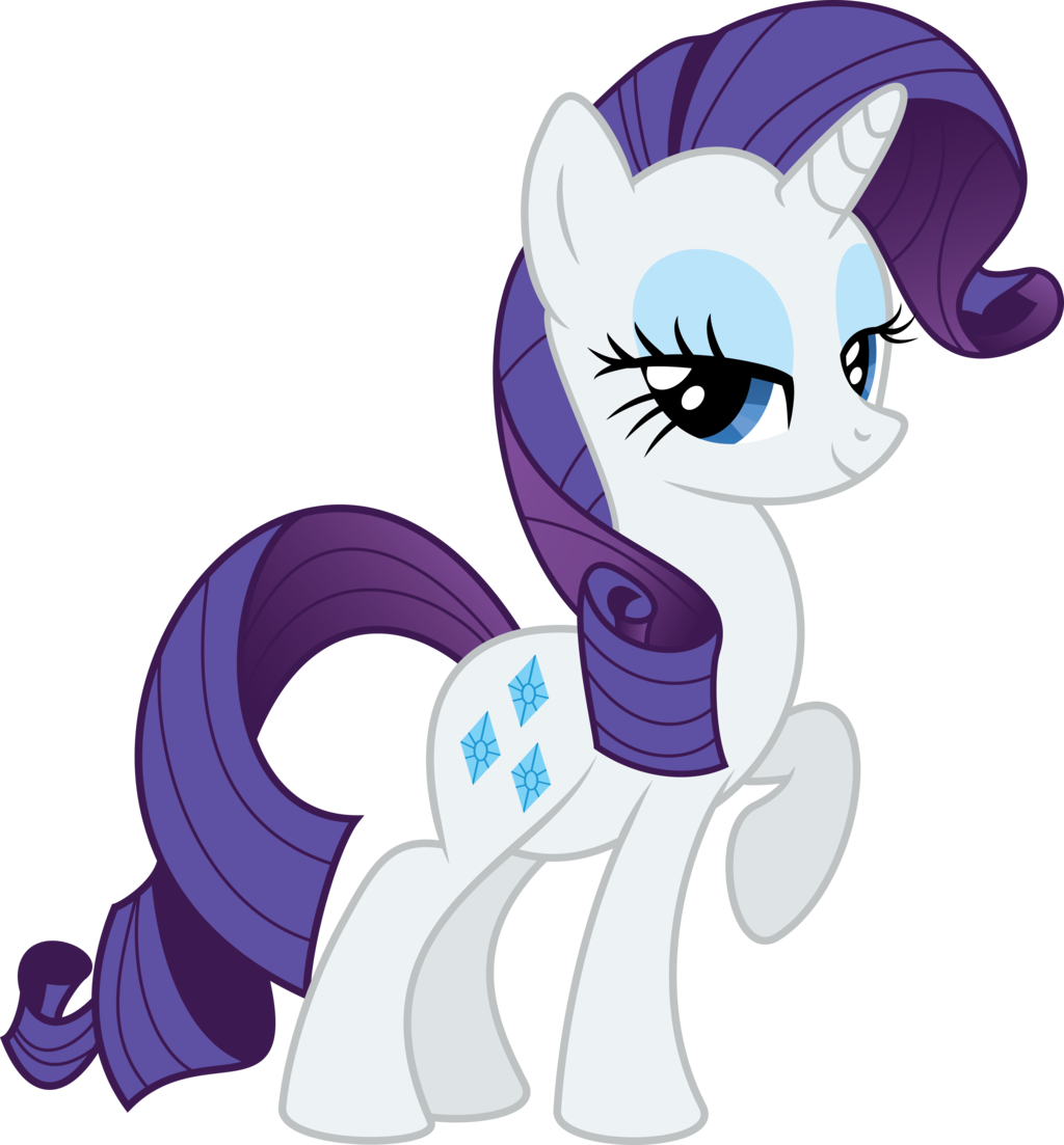 My Little Pony Clipart - My Little Pony Rarity (1024x1103)