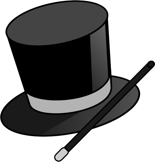 Magic Hat Png Transparent Images - Magician Hat Clip Art (533x558)