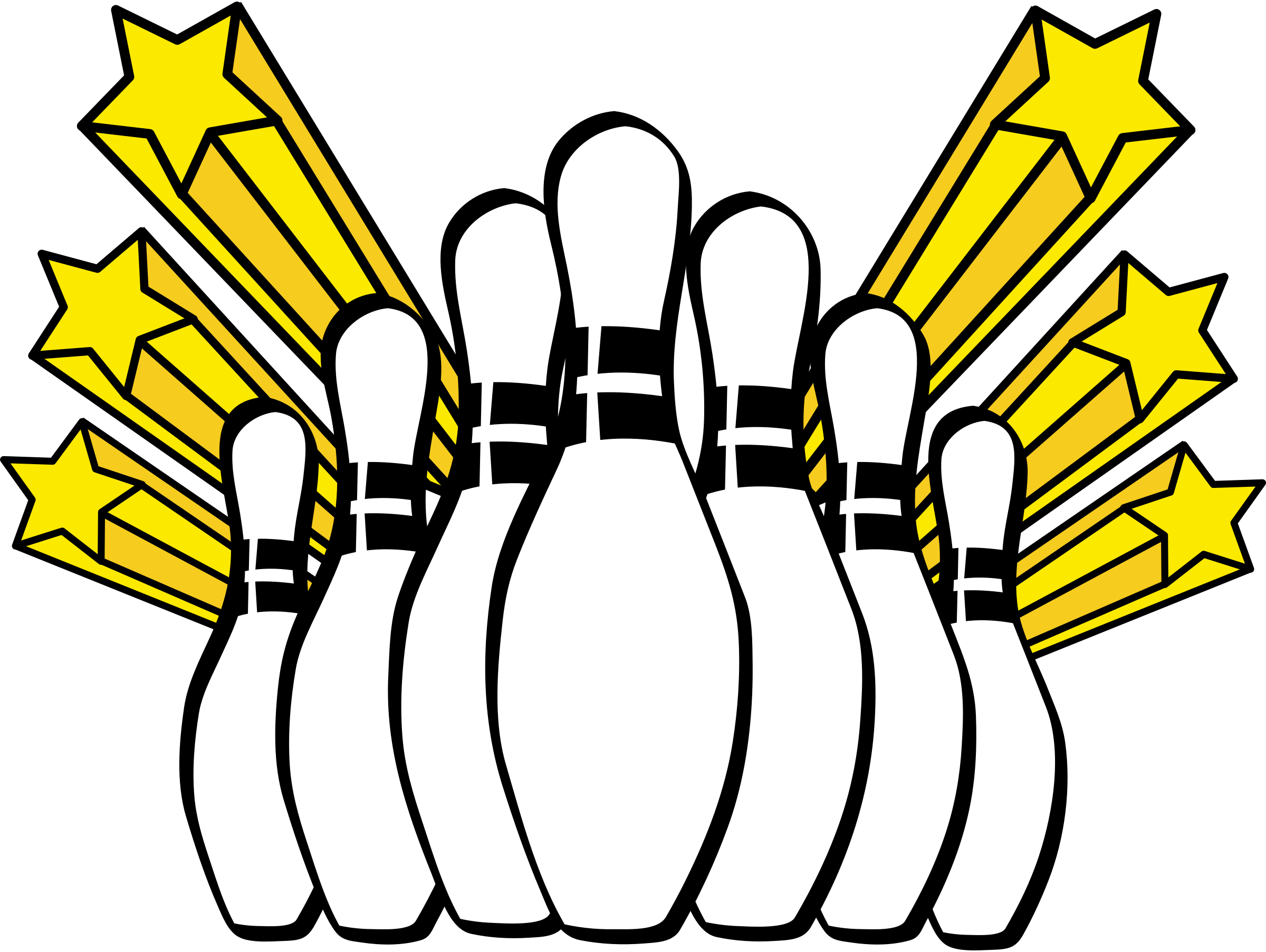 Images For Bowling Party Clipart - Ten Pin Bowling Clip Art (2400x1805)
