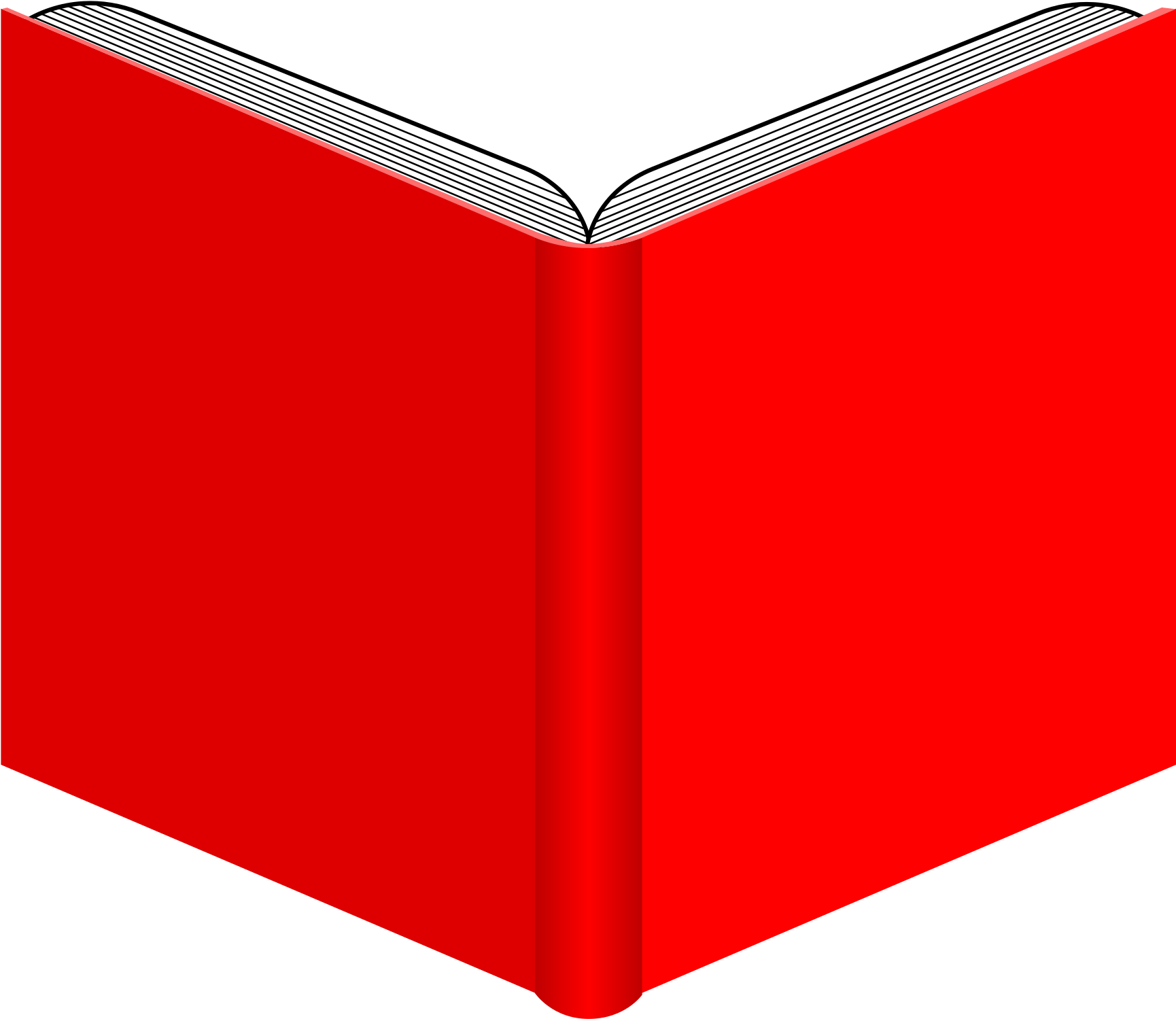 Red Clipart Open Book - Open Book Back Png - (2400x3394) Png Clipart Downlo...