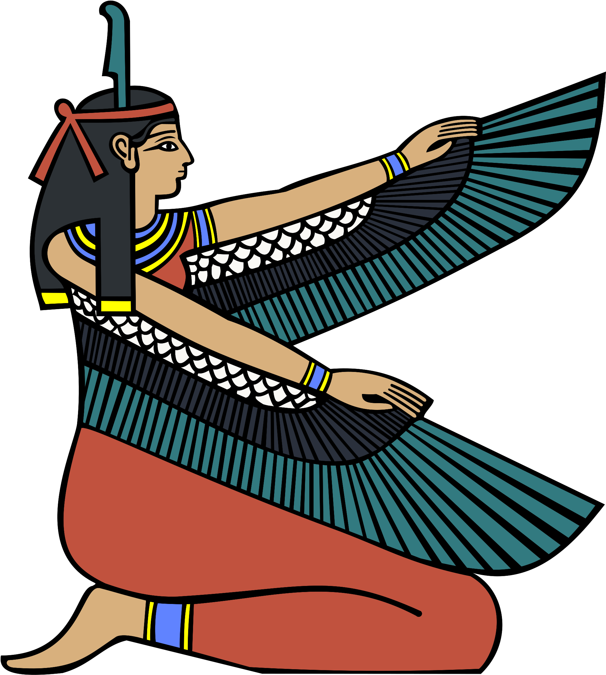 Big Image - Egyptian Goddess Maat Journal (2153x2400)