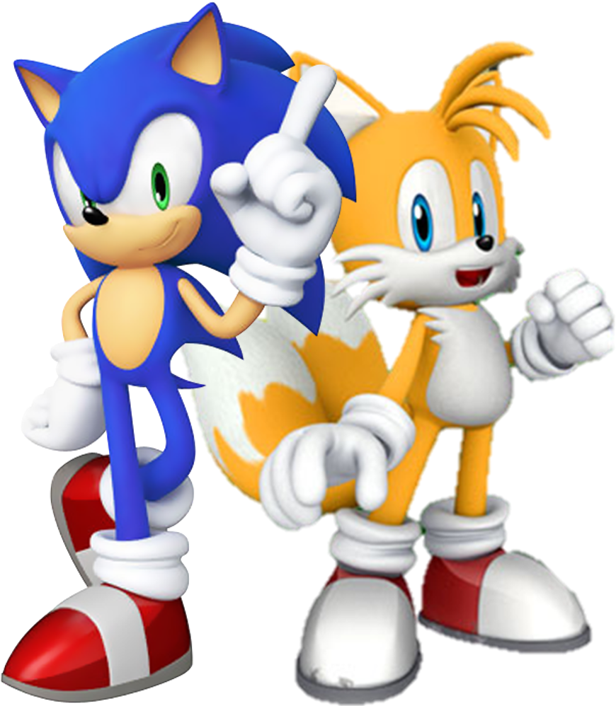 Sonic And Tails Clipart Clipartfox - Imagenes De Sonic Y Tails (1000x1000)