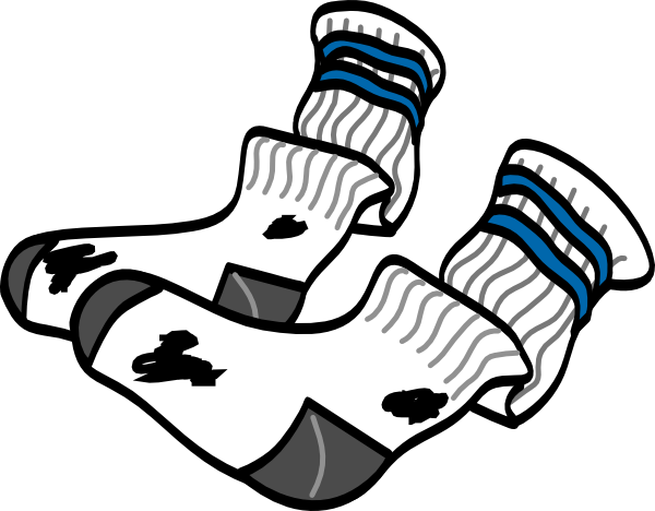Old Socks Clip Art - Socks Clip Art (600x468)