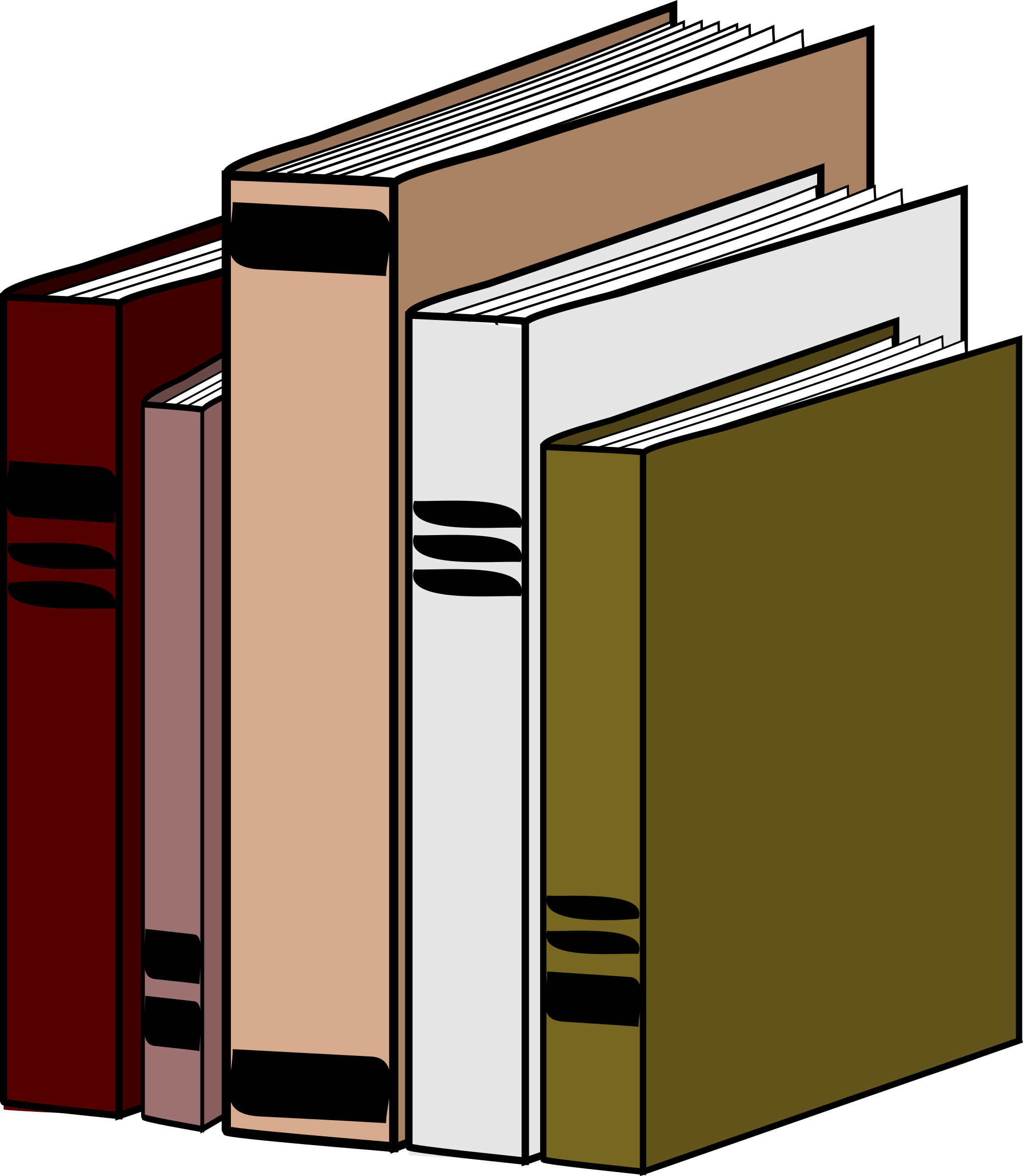 Library Shelf Open Clipart Free - Icon Bibliotheque (2087x2400)