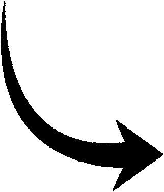 Clipart - Black Curved Arrow Clip Art (322x378)
