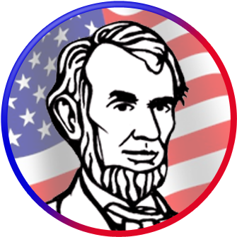Us History Clipart Lincoln - Abraham Lincoln Coloring Pages (350x350)