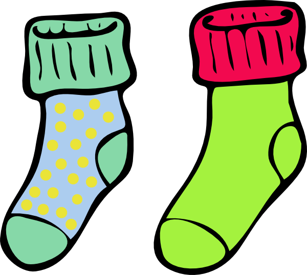 Socks Clip Art (600x539)