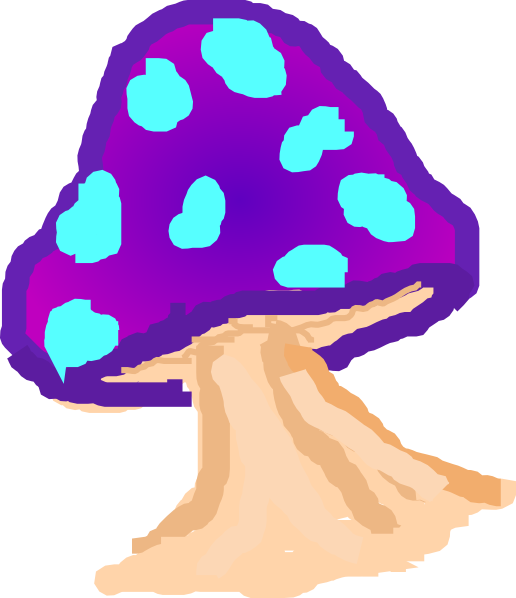Transparent Mushrooms Art (516x598)