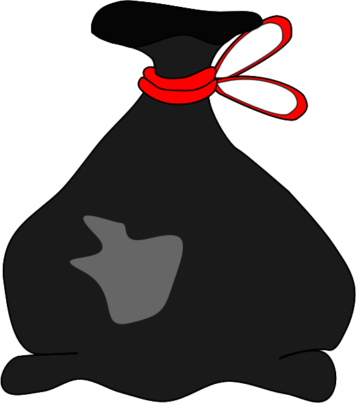 Clip Art Trash Bag Clipart Clipart Suggest - Garbage Bag Clipart Transparent (520x589)