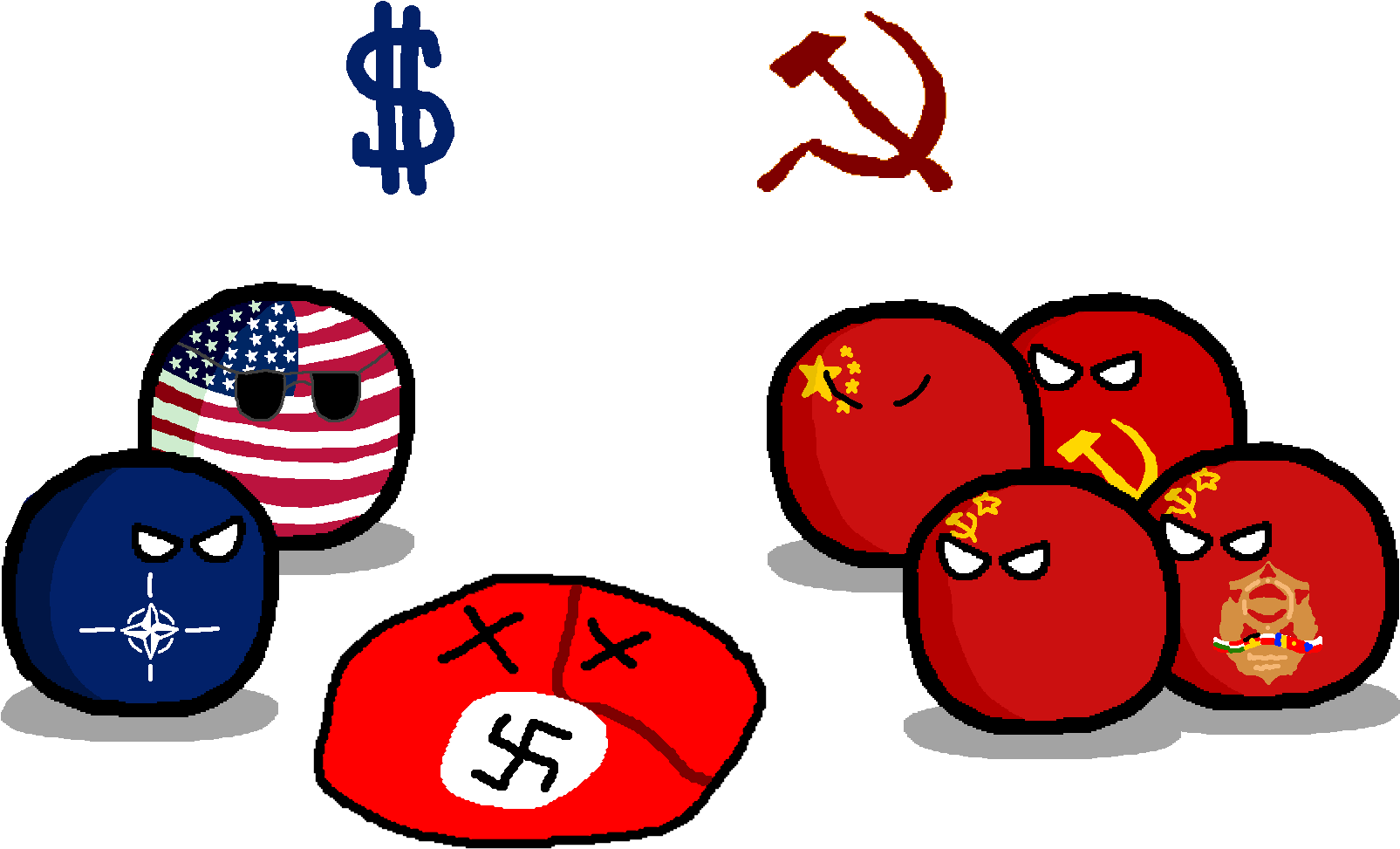 History Clipart Cold War - Better Red Than Dead (1662x1042)