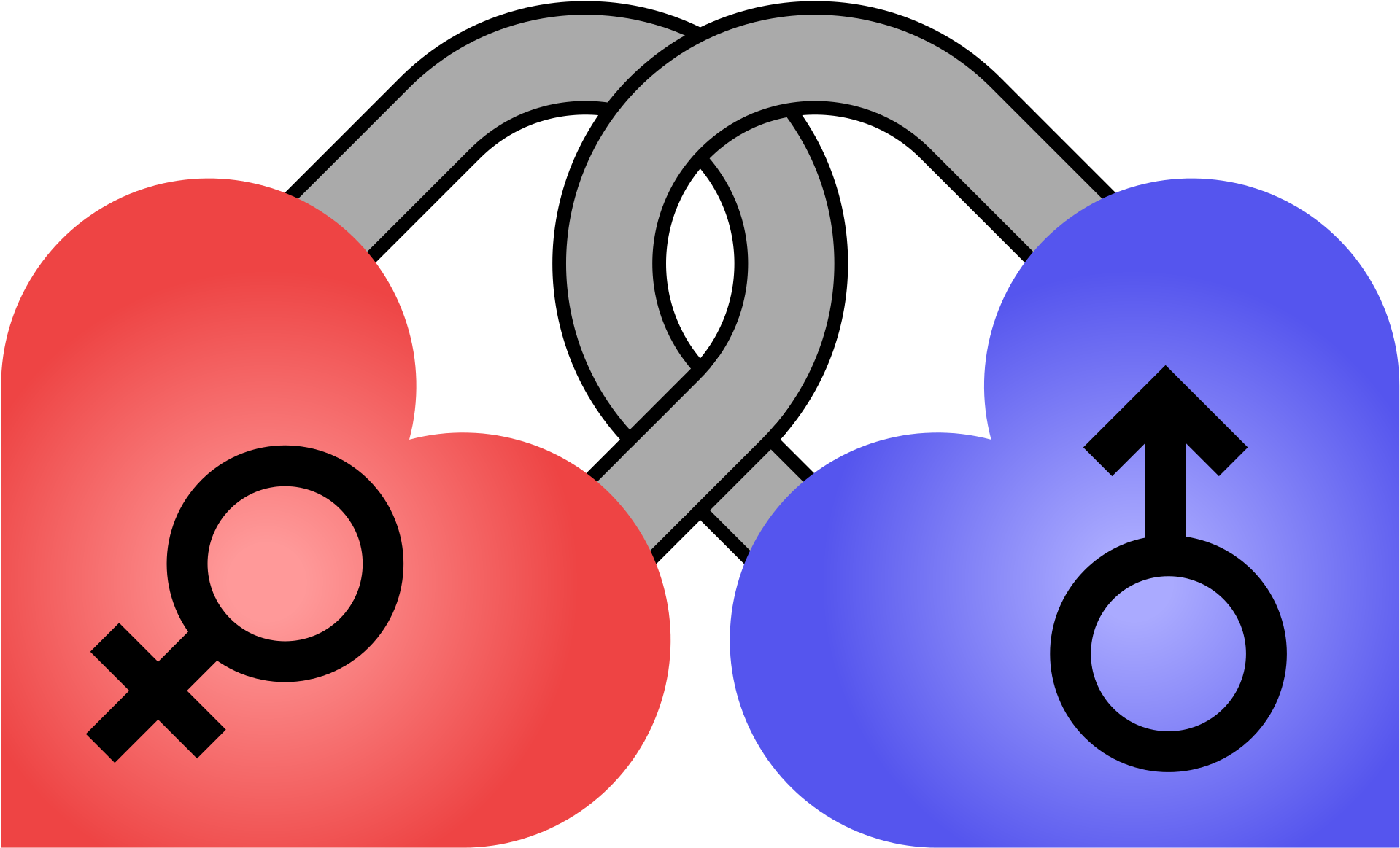 Open - Male And Female Symbols (2000x1230)