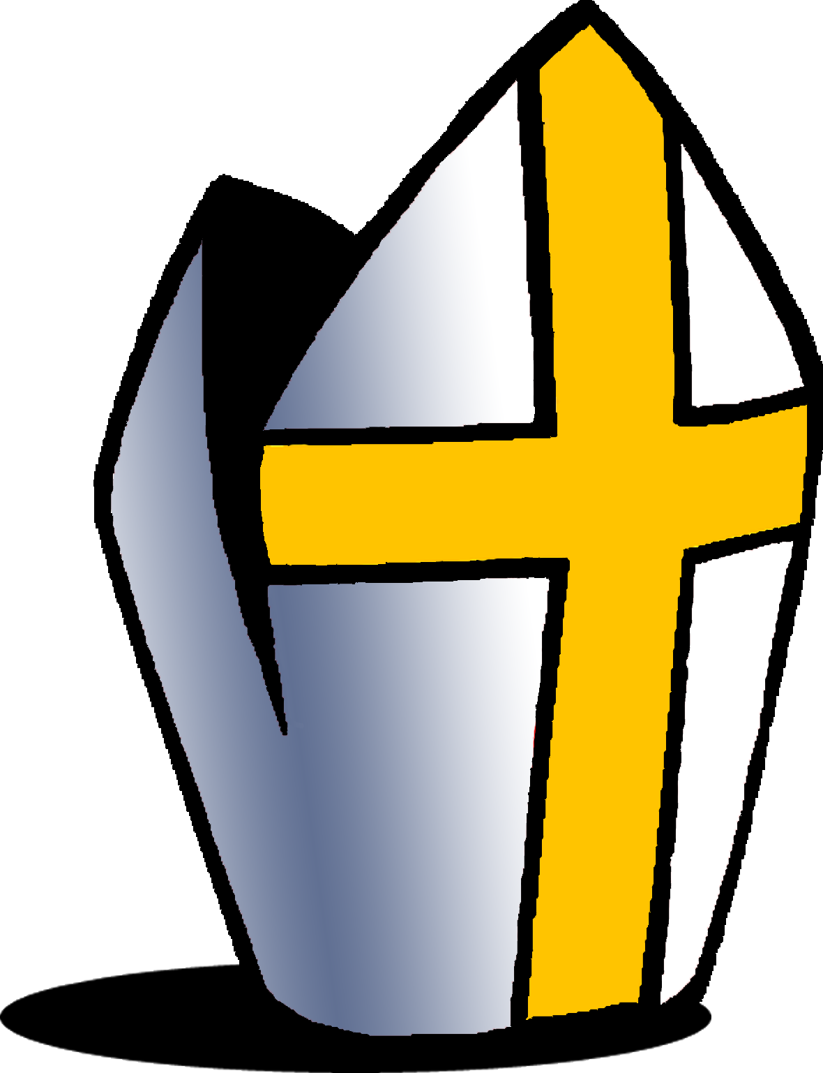 Ken White - Pope Hat Clip Art (1180x1537)