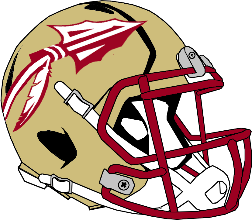Helmet Clipart Fsu - Florida State Football Helmet Logo (1000x1000)