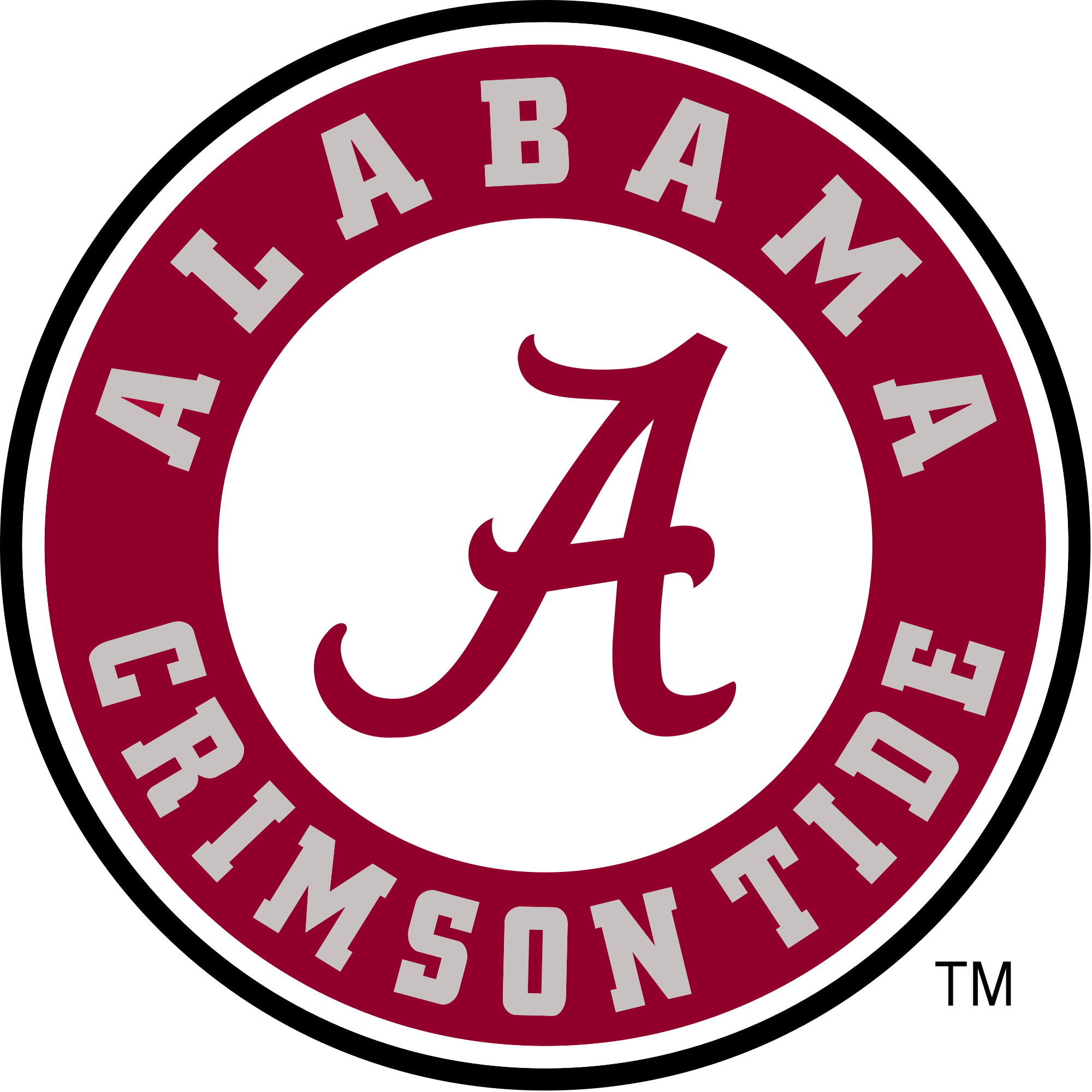 Alabama A Clipart For An Art Project Collection - Alabama Football Logo (2000x2000)