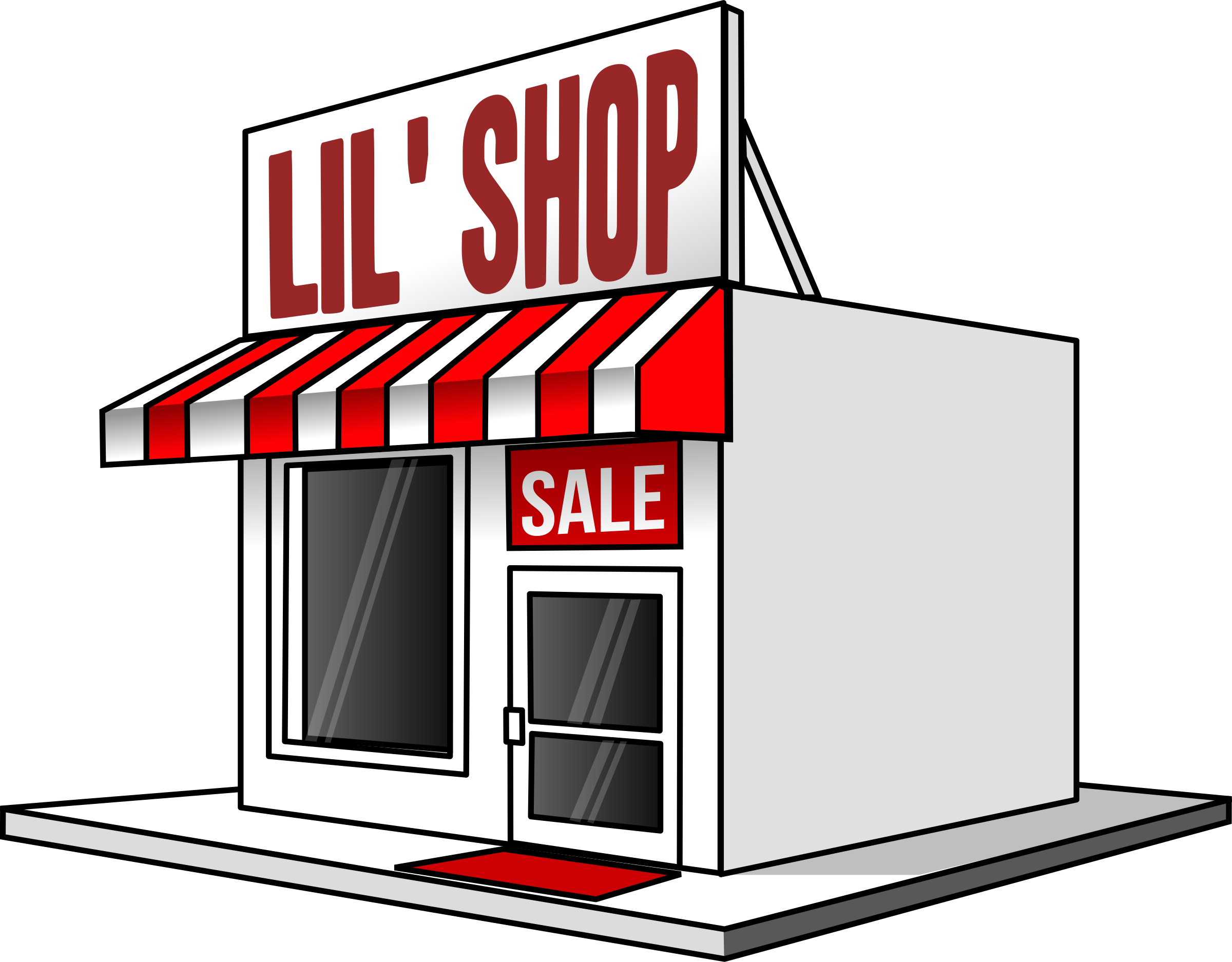 With Sign Fixed - Small Business Clipart (2400x1874)