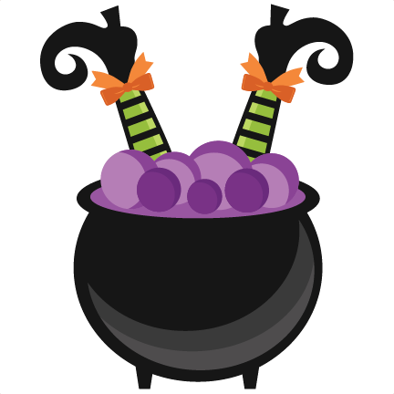 Witch In Cauldron Svg Scrapbook Cut File Cute Clipart - Witch In Cauldron Clipart (432x432)