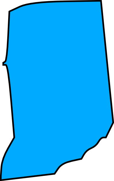 Indiana Color Clip Art - Indiana Clipart (378x599)
