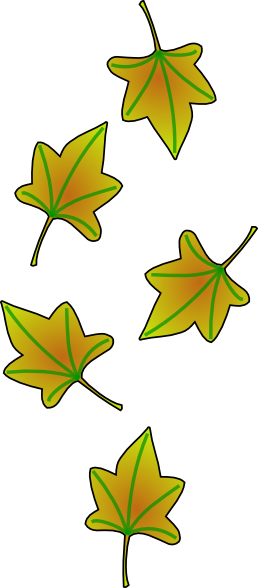 Leaves Falling Clip Art - Clip Art Leaves Falling (258x588)