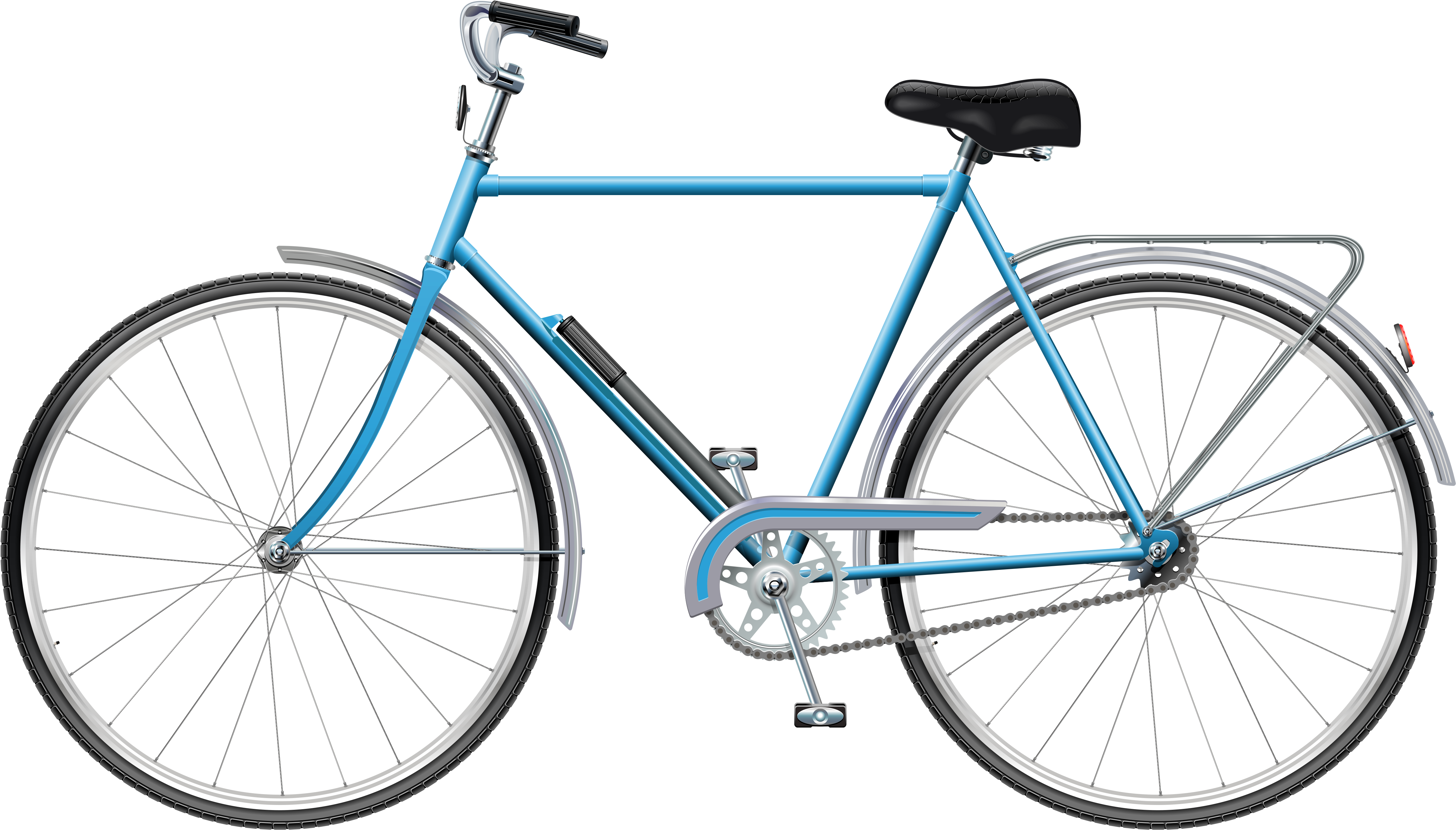Blue Bicycle Png Clip Art - Blue Bicycle Png Clip Art (5114x2957)