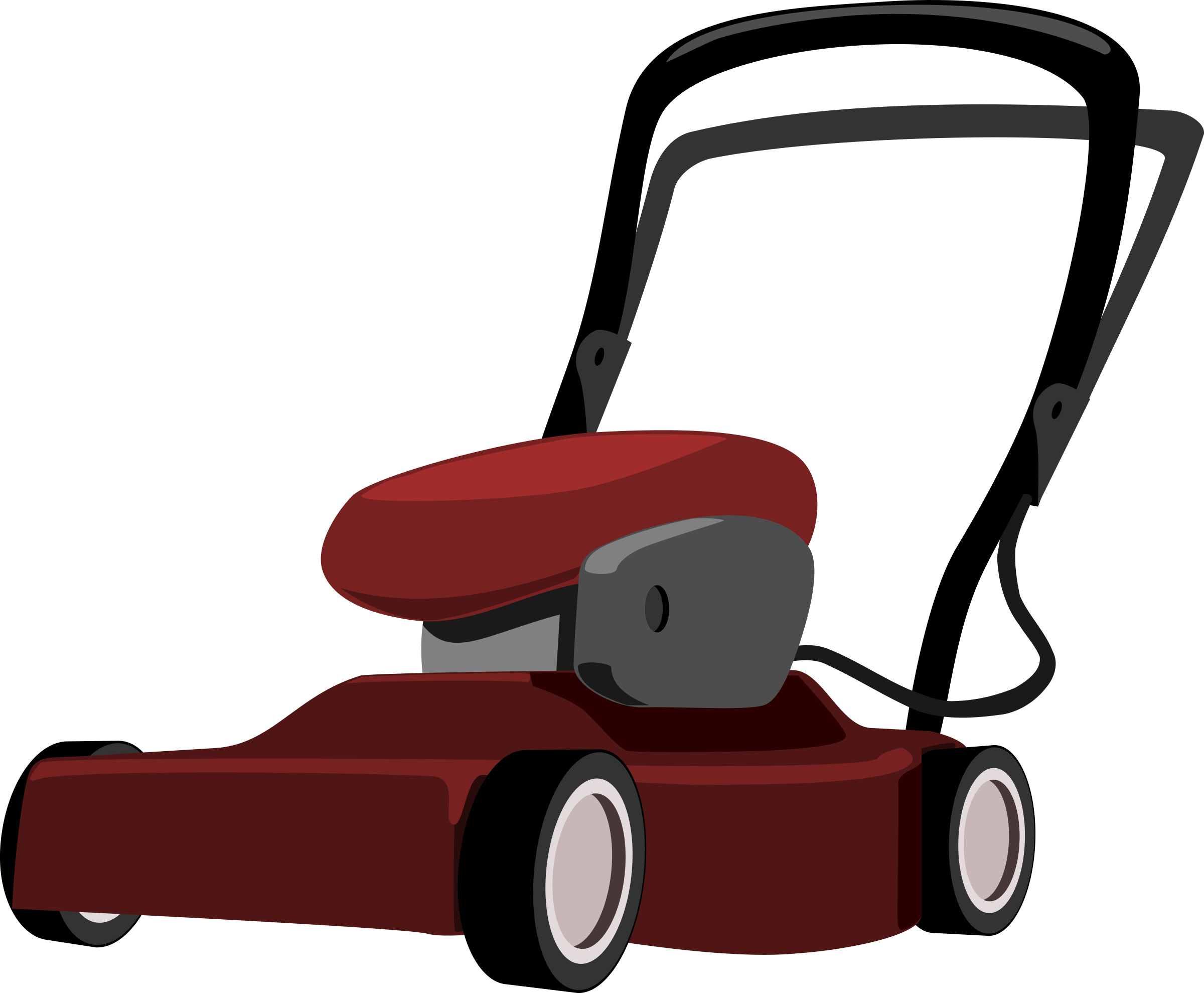 Big Image - Lawn Mower Clipart Png (2400x1979)