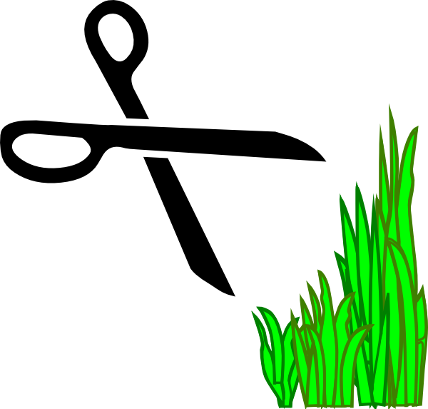 Lawn Trimmers Clip Art - Decal Guru Cut Here Wall Decal, Black (600x573)