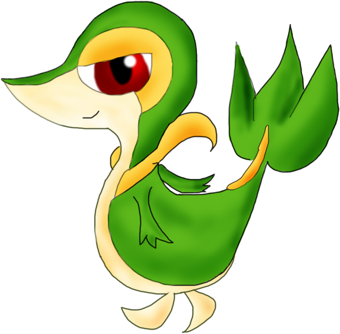 Tsutarja Snivy By Bloo - Snivy Clipart (900x805)