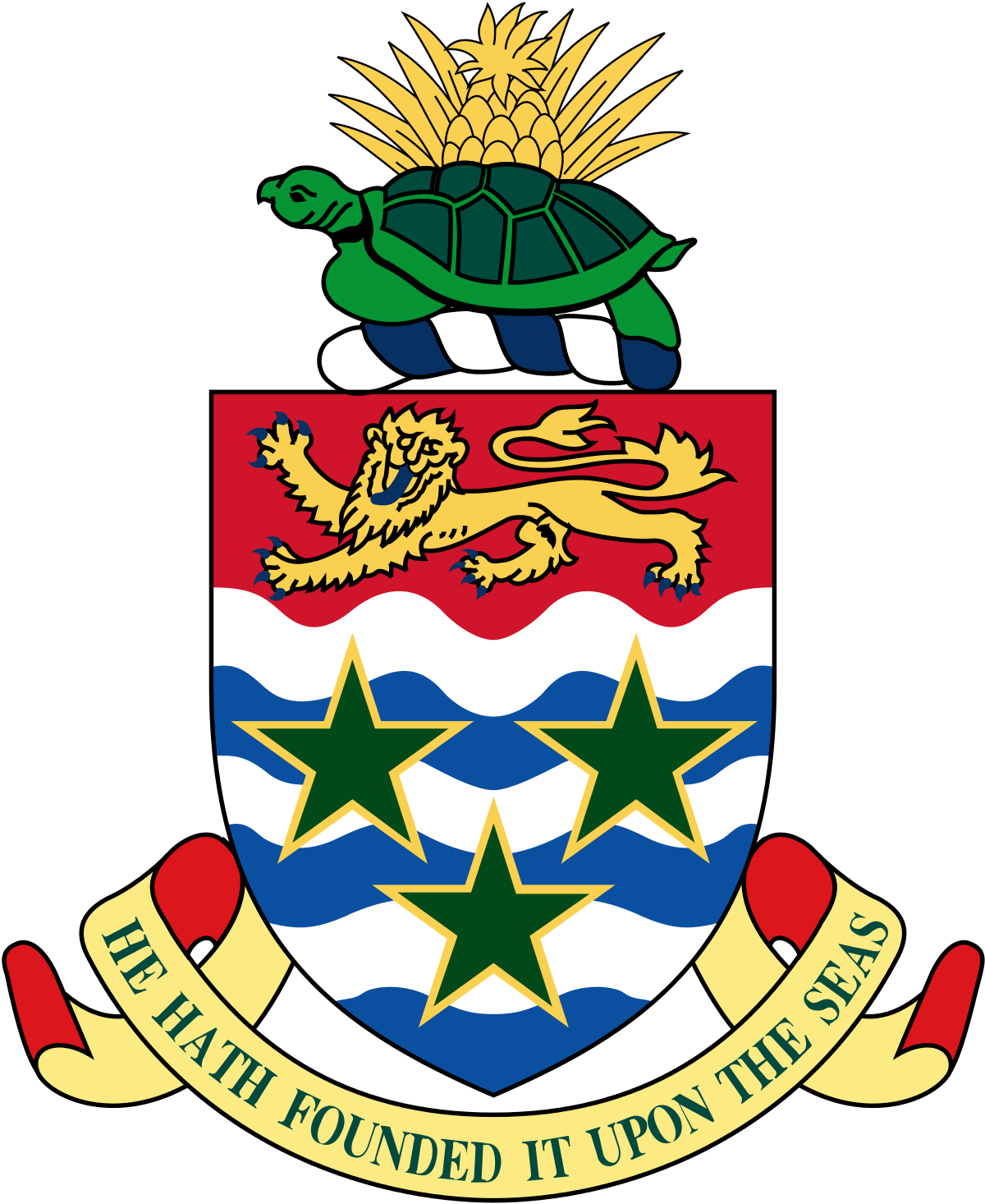 Cayman Islands Coat Of Arms (1200x1466)