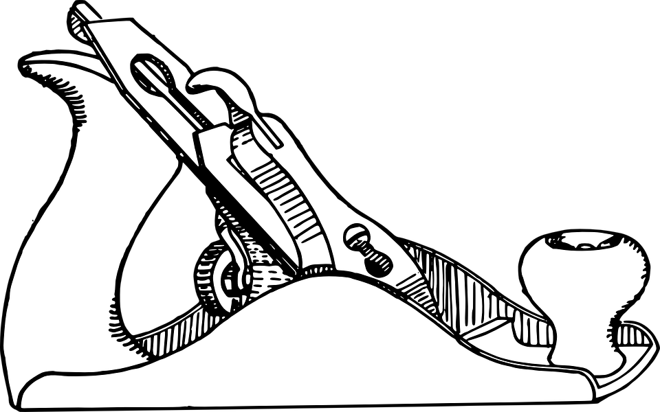 Wood Plane Clipart - Smoothing Plane Drawing (960x600)