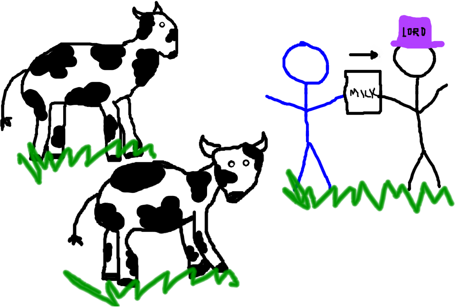 Drizzled In Awesomeness - Feudalism Cows (1600x1067)