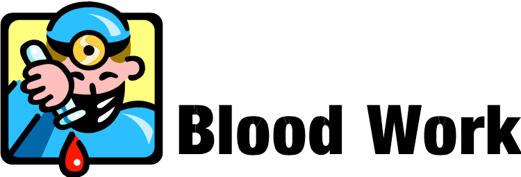 Blood Clipart Lab Work - Blood Testing Clip Art (750x255)