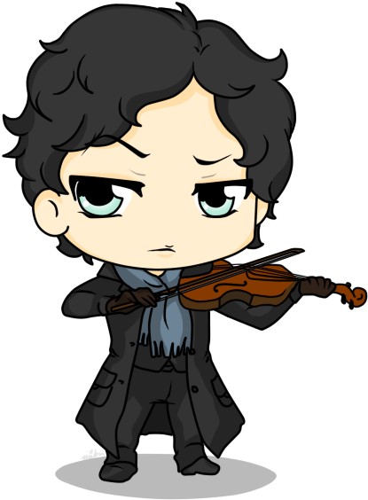 Sherlock By Mibu No Ookami - Sherlock Holmes Chibi (482x611)